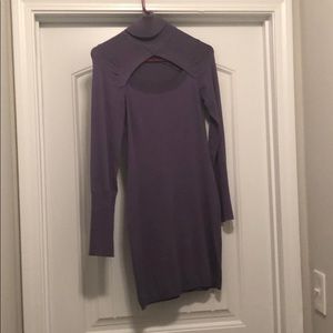 Moving sale! Lavender sweater dress with cutout